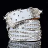 벨트 패션 모조 다이아몬드와 함께 백인 여성 벨트 여성 표범 Y2K 액세서리 고딕 스타일 BB 벨트 벨트