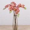 Decorative Flowers & Wreaths 7p Artificial Latex Butterfly Orchid 7 Heads Real Touch Mini Good Phalaenopsis 25" For Wedding FlowerDecor