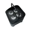 12PCS DJ PAR 4X18W 6IN1 RGBAW UV Batterie sans fil DMX Lights LED Mariages Uplights