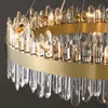 Moderne Kristall Pendelleuchten Wohnzimmer Kronleuchter Schwarz Gold LED Schlafzimmer Hängeleuchte Luxus Kücheninsel Cristal Dekor Lampe
