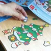 Weihnachtsdekoration Jahr Aufkleber Ornamente Kinder Cartoon Idy Puzzle Home Fenster Dekoration Navidad Natalchristmas