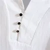 （シャツ+ズボン）夏のファッション男性シャツ男綿とリネンシャツ半袖のカジュアルサイズm~5xl 220322