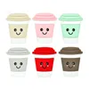 Baby Silicone Teethers Cute Coffee Cup Design Teething Toys BAP Free Soft Chewable Soothers Shower Gifts