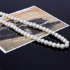 Chains 1pc Freshwater White South Sea Shell Pearl Necklace Stones Round Beads Flower Clasp For Women 7MM JewelryChains