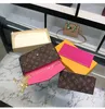 Luxury Designers Bags 3pcs/set accessories women Crossbody Leather Purse Messenger Handbags Flowers shoulder lady Leather with box 61276