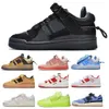 Forum 84 Low Bad Bunny Men Women Top Running Shoes Sneaker Forums Buckle Back To School Pink Easter Atmer Wheat Green 2024 Designer Trainers Storlek 5.5 - 12