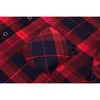 Aoliwen Brand Winter Dress Shirt för män Casual Långärmad Plaid 100% Bomull Varm Fleecefoder Fodral Mjuk Flannellskjorta 220322