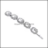 Hair Clips Barrettes Jewelry Clear Crystal Rhinestone Barrette For Women Drop Delivery 2021 N84Ep
