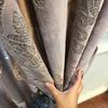 Modern Curtain for Living Dining Room Bedroom High-grade Velvet Bronzing Fabric Tulle Finished Product Customization 220511