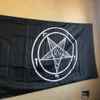 Whole In Stock 3x5ft Black Baphomet Church Templar Satan Flag Roman Catholic Knights Templar Pentagram Banners For Decoration7846613