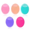 Silicone Face Cleansing Brush Handheld Face Scrubber Mini Massage Waterproof Facial Clean Tool Deep Pore Cleanser Brushes 052