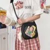 이브 가방 itabag 여자 귀여운 pu square bag ladies love 투명한 크로스 바디 로리타 어깨 여자 일본 Ita handbagevening