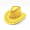 Berets Western Outdoor Beach Cowgirl Cowboy Hat Visor Panama Femmes Femmes Hommes Enfants Grands Brim Parent-Child Cap