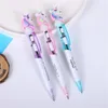 Creative Cartoon Unicorn Light Pen Cute Glowing Ballpoint Pen Student Stationery 0.5mm Writing Tool School Supplies GC1235