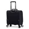 '' Business Pu Leather Travel Cabin Cabin Bag Bag Bag Spinner Wheels Handpag Oxford J220707