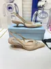 Satin-Slingback-Pumps-Sandalen, modische Milano-High-Heels, Sommer, lässige Damen-Flip-Flops, Gaze-Obermaterial, Damenschuhe, Größe 35–42