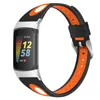 För Fitbit Charge 5 Silikonrem Sportarmband Laddning5 Singel Konkava Two-Color Wristband Watch Band Smart Tillbehör