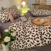 Ensemble de literie à motif léopard de haute qualité ensemble de housse de couette couvre-lit élégant 3 pièces couvre-lits Queen