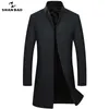 Shan Bao Men S Business Casual Fit Wool Coat 2020 Winter Brand Round Youth Classic Elegante e grosso Long Slim Casa azul LJ201110