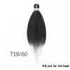 オンブルイージー編組髪は26インチヤキテクスチャクロシュクロシュブレード温水設定合成ヘアエクステンション90G/PCS E2