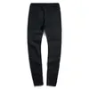 Jeans pour hommes Designer Skinny Ripped Blanc Rayé Jeans Mode Stretch Slim Cordon Biker Pantalon Noir Bluekj84