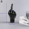 Middle Finger Art Sculpture spersonalizowany model gestu statua ręczna ornament figurki figurki żywicy Dekorowanie domu akcesoria 220629