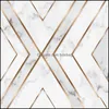 Wallpapers Home Décor Garden Custom Mural Wallpaper Modern 3D Golden Line Geometric Marble Wall Paper Living Room Tv Background Decor Pape