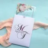 Tradycyjne vintage Flower Wedding Investitation Cards Custom Plexiglass Elegancka karta zaręczynowa z LOP 220707