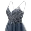 Homecoming Dresses Tulle V-Neck Spaghetti Straps Lace Short Graudation Cocktail Prom Party Gown A03