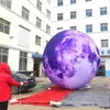 Lune gonflable de boule de publicité de planète adaptée aux besoins du client par ballons menés avec la lumière pour des approvisionnements de partie et la décoration de concert