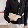 Mujeres con cremallera Paquetes de cintura Bolsa de pecho Bolso de diseñador de lujo Calidad Pu Ladies Messenger Bag Moda Mujer Hombro Crossbody Bolsa 220626