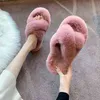 De nieuwe pluche een woord slepen luie kind draag grote dikke zolen open tenen slippers vrouwen J220716