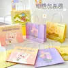 Cosmetic Bags & Cases 4Pcs Dizzy Color Paper Box With Handles Kawaii Cute Bear Flower Festival Gift Women Girls Shopping Kraft Packing BagCo