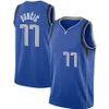 Kyrie Irving 11 Luka Doncic 77 Jersey Blauw Wit Navy And City 75th Men Stitched Jersey S-XXL Mix Match Order