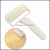 Baking Pastry Tools Bakeware Kitchen Dining Bar Home Garden Plastic Dough Lattice Roller Cutter Pl Net Wheel Knife Pizza Past Dhrq3