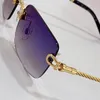 Fastrack Sunglasses Mens Designer Sunglasses Horseshoe Buckle Gold Silver Metal Rimless Rectular Frame酢酸サングラス