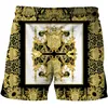 Heren 3D Gedrukt Luxe Shorts Mannelijke Outdoor Running Fitness Ademend Strandbroek Leisure Sneldrogend High End Aristocratie 220425