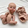 19 polegadas já acabadas pintadas de bonecas Reborn Peças Juliette Baby Baby 3D Pintura com veias visíveis Corpo de pano incluído 220504