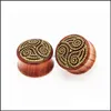 Body Arts Tattoos Art Health Beauty Rosewood Ear Plug Tunnels Gauges Piercing Expander For Both Men And Women Drop D Dht8U