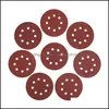 Other Hand Tools Home Garden 5 Inch 8 Hole Sanding Discs Sandpaper Pads Abrasive 40 60 80 100 120 180 240 320 400 600 800 1000 1200 1500 2