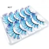 5 Pairs 3D Colored Mink Lashes Eyelashes Wholesale Custom Box Wispy Natural Long Thick Fluffy Colorful False Eyelashes Lash Extension Supplies Eye Makeup Tool