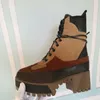 2021 haute qualité mode à lacets femmes bottes en cuir véritable avec plate-forme chaude femmes chaussures automne hiver bottes bottines