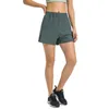L-307 Elastische verstelbare losse yoga shorts Hot Pants Buiten vrije tijd Fitness Running Short Women Underwear Gym Kleding