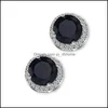 Boucles D'oreilles Bijoux De Mode Style Zircon Cubique De Mariage Pour Les Femmes Déclaration Boucle D'oreille De Haute Qualité Colorf Marque Cz St Dhrb7