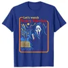 Låt oss titta på skrämmande filmer skrika skräck halloween t-shirt gotiska tee topps 220713