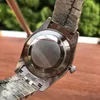 시계 자동 기계식 시계 41mm 남성 캘린더 손목 시계 클래식 패션 손목 시계 스테인리스 스틸 실버 스트랩 Montre de Luxe
