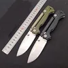 Främjande AD15 Taktisk vikkniv S35VN Satin Drop Point Blade Glasfiberhandtag 2 Färger utomhusöverlevnad Knivar med detaljhandelslådan