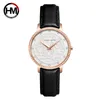 Montres-bracelets femmes montres en cuir montre-bracelet mode 3D gravure japonais Quartz étanche haut Relogio Feminio