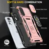 Lentille antichoc porte coulissante de protection coques de téléphone portable porte-anneau béquille Combo pour Motorola MOTO EDGE 30 PRO PLUS 2022 G POWER PURE Cover