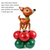 Feest decoratie kerst ballonnen rood groen latex ballon Santa Claus sneeuwpop Xmas tree folie stand decor navidad globos